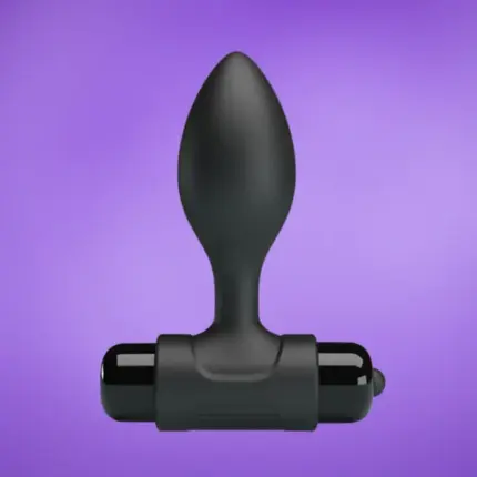 Pretty Love Butt Plug - Vibrációs análdugó (fekete)
