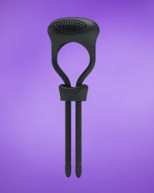 Pretty Love Curitis - Állítható vibrációs péniszgyűrű (fekete)