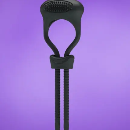 Pretty Love Curitis - Állítható vibrációs péniszgyűrű (fekete)