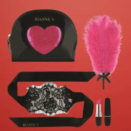 Rianne Essentials D Amour - 3 részes vibrátoros szett (pink-fekete)