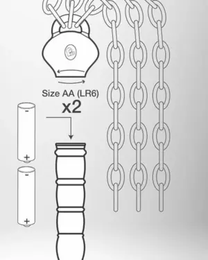 Rocksoff Lust Linx - Láncos korbács és vibrátor szett - Image 3
