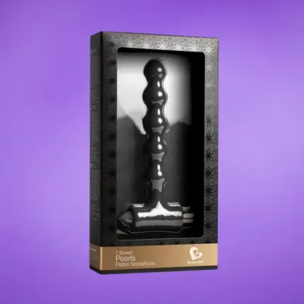 Rocksoff Petite - Gyöngyös análvibrátor (fekete)