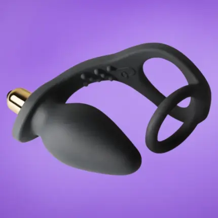 Rocksoff Ro-Zen - Péniszgyűrű análdugóval