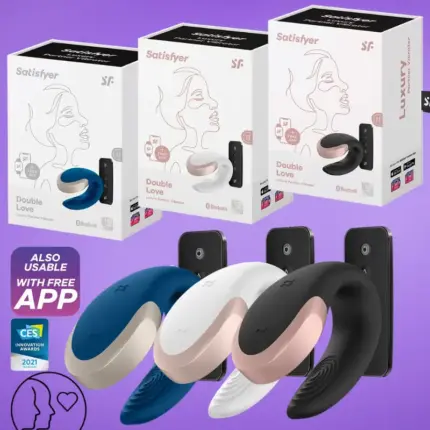 Satisfyer Double Love - Okos,akkus,vízálló,rádiós párvibrátor