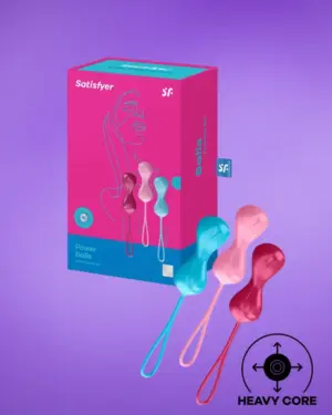 Satisfyer Power Balls - Mozgó golyós gésagolyó-duó szett (3 részes)