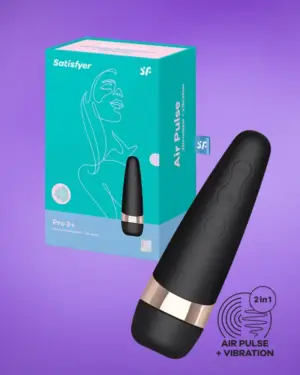 Satisfyer Pro 3+ - Vízálló,akkus csiklóizgató (fekete)