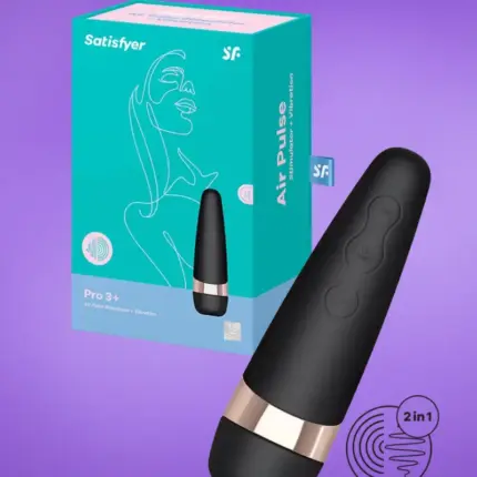 Satisfyer Pro 3+ - Vízálló,akkus csiklóizgató (fekete)