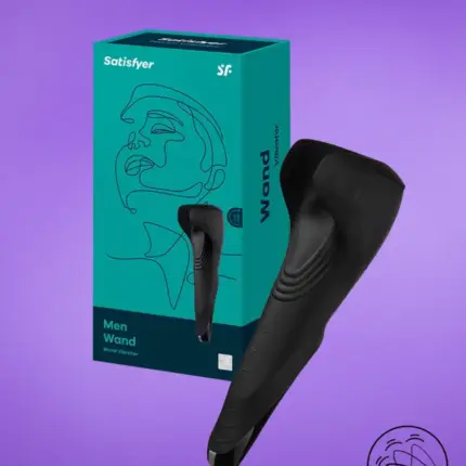 Satisfyer Men Wand - Akkus,vízálló makkvibrátor (fekete)