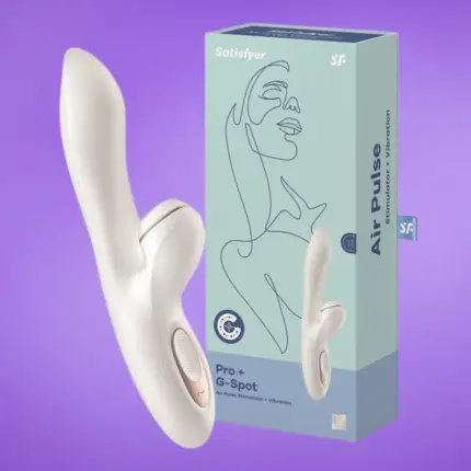 Satisfyer Pro+ G-spot - Csiklóizgató és G-pont vibrátor (fehér)