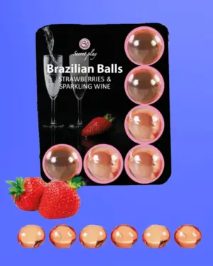Secret Play Brazilian Balls - Masszázsgolyó (eper/pezsgő)