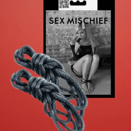 Sex & Mischief - Bondage kötél (fekete)