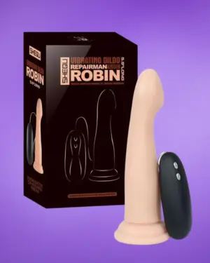 Shequ Robin - Távirányítós vibrátor (17,6cm)