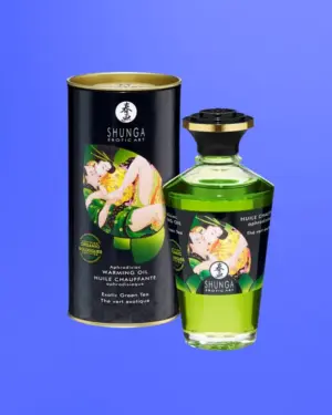 Shunga Aphrodisiac - Melegítő hatású masszázsolaj (zöld tea)