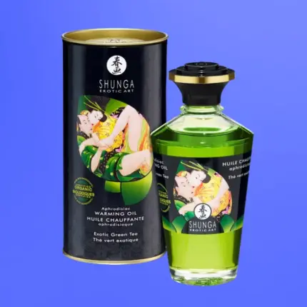 Shunga Aphrodisiac - Melegítő hatású masszázsolaj (zöld tea)