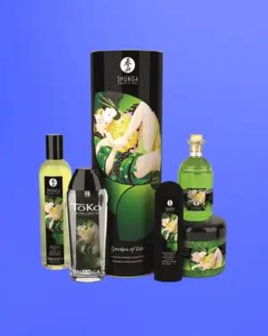 Shunga Lotus Garden Kit - Kényeztető készlet (zöld tea)