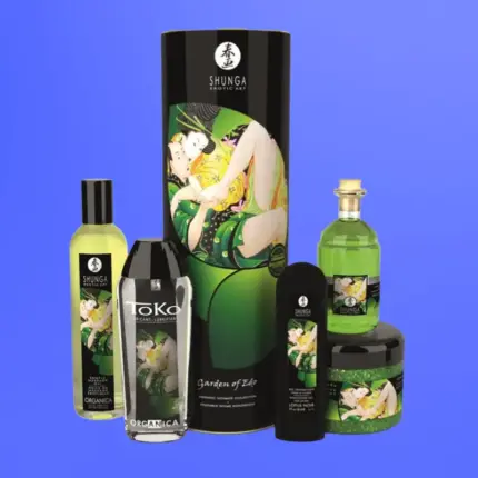 Shunga Lotus Garden Kit - Kényeztető készlet (zöld tea)