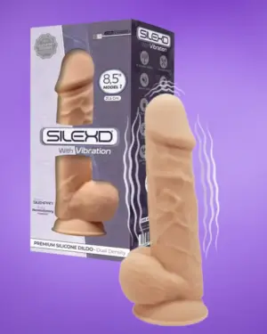 Silexd Dildo Silexpan 10 Vibration Functions Model 4 - 8.5" Flesh - Realisztikus vibrátor