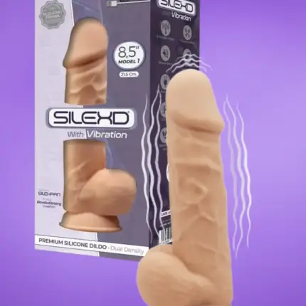 Silexd Dildo Silexpan 10 Vibration Functions Model 4 - 8.5" Flesh - Realisztikus vibrátor