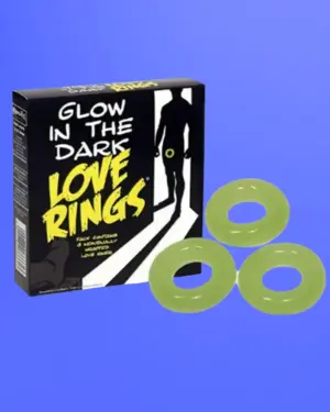 Glow In The Dark Love Rings - Világító péniszgyűrű