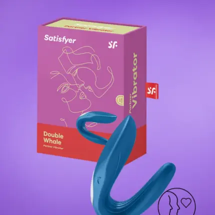 Satisfyer Double Whale - Vízálló,akkus párvibrátor