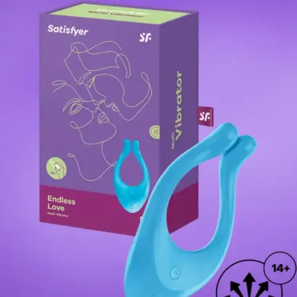 Satisfyer Endless Love - Akkus,vízálló párvibrátor (kék)