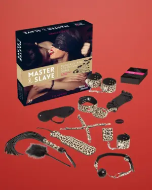 Master & Slave Bondage Game - Erotikus játék szett (leopárd)