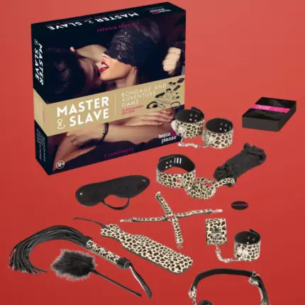 Master & Slave Bondage Game - Erotikus játék szett (leopárd)