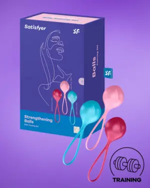 Satisfyer Strengthening Balls - Szimpla gésagolyó szett (3 részes)