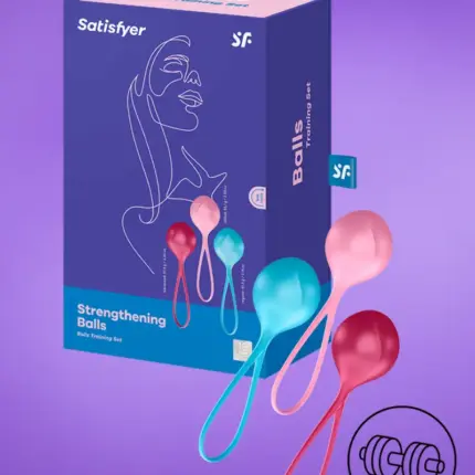 Satisfyer Strengthening Balls - Szimpla gésagolyó szett (3 részes)
