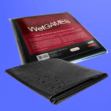 Joydivision Sexmax Wetgames Sex Sheet - Black - Szexlepedő (fekete)