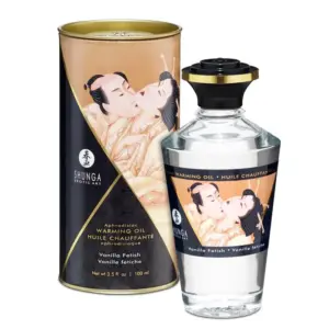 Shunga Massage Oil - Melegítő hatású masszázsolaj (vanília) - Image 2