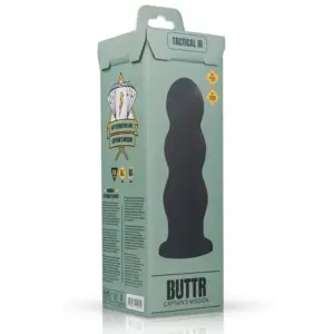 Buttr Butt Plug Tacticall III - tapadótalpas dildó (fekete) - Image 5