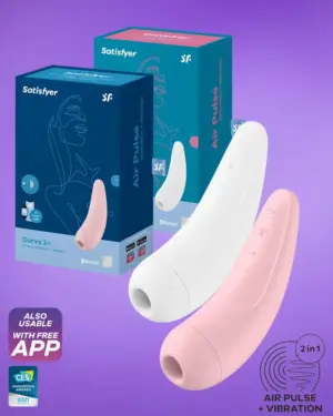 Satisfyer Curvy 2+ - Okos,akkus,vízálló csiklóizgató vibrátor