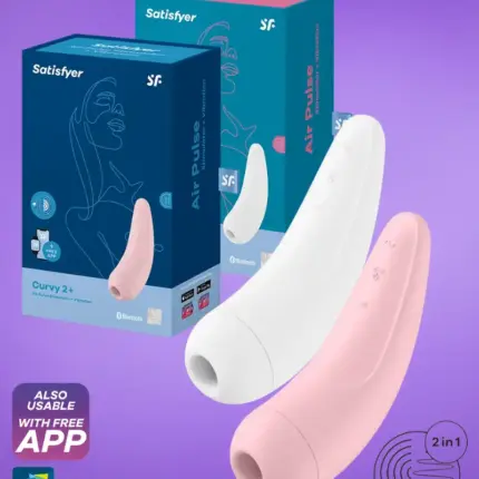 Satisfyer Curvy 2+ - Okos,akkus,vízálló csiklóizgató vibrátor