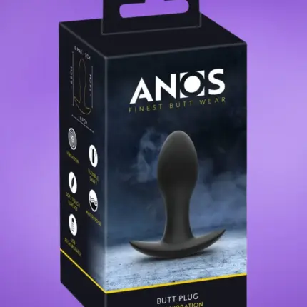 ANOS - Akkus, vízálló anál vibrátor (fekete)