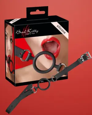 Bad Kitty - Szilikon szájkarika (fekete)