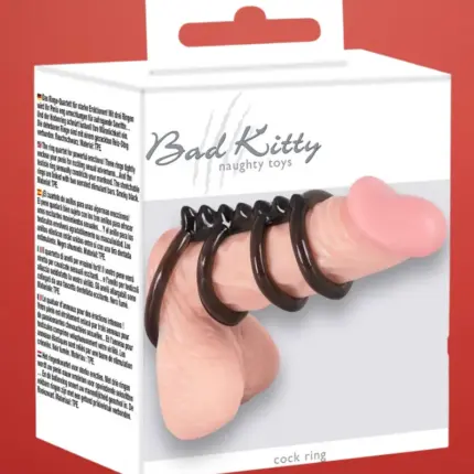 Bad Kitty - Tüskés, négyszeres péniszgyűrű