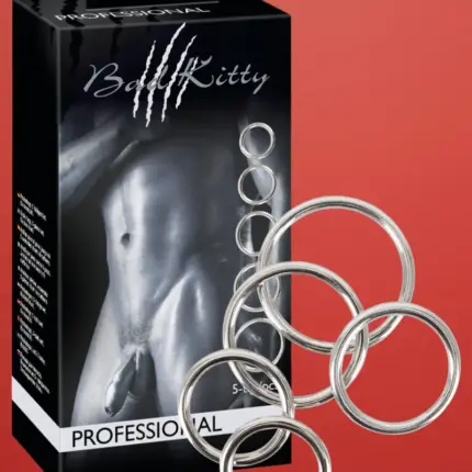 Bad Kitty - Fém péniszgyűrű szett (5 részes)