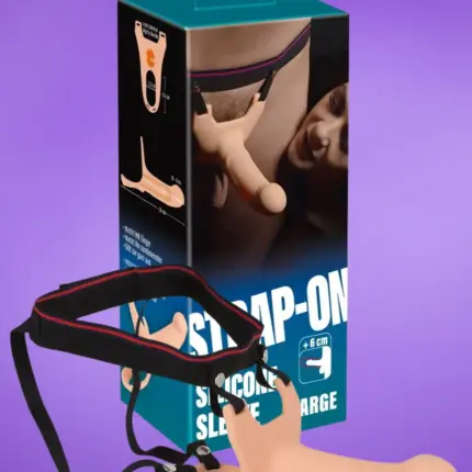 You2Toys - Strap-on - Felcsatolható, üreges dildó (nagy) - natúr