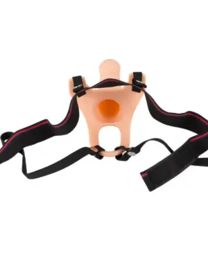 You2Toys - Strap-on - Felcsatolható, üreges dildó (nagy) - natúr - Image 3