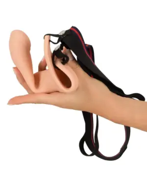 You2Toys - Strap-on - Felcsatolható, üreges dildó (nagy) - natúr - Image 4