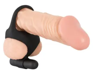 Black Velvet - Vibrációs pénisz- és heregyűrű (fekete) - Image 4