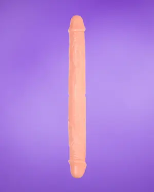 Baile - Kétvégű dildó 36cm (natúr)