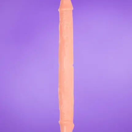 Baile - Kétvégű dildó 36cm (natúr)