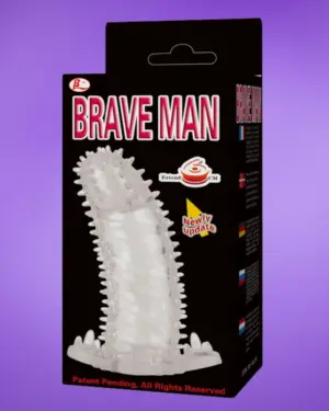 Brave Man Penis Sleeve - Rücskös péniszköpeny