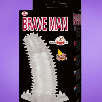 Brave Man Penis Sleeve - Rücskös péniszköpeny