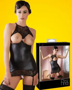 Abierta Fina - merész csillogás - miniruha (fekete)