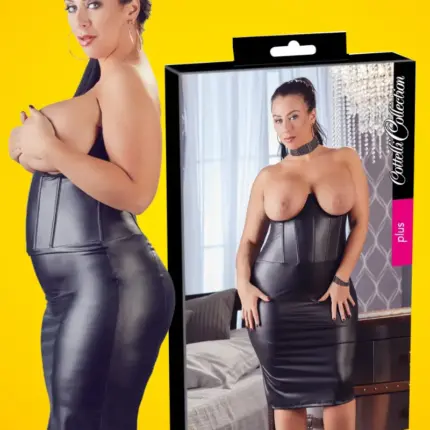 Cottelli - Mellemelős bőr hatású szoknya