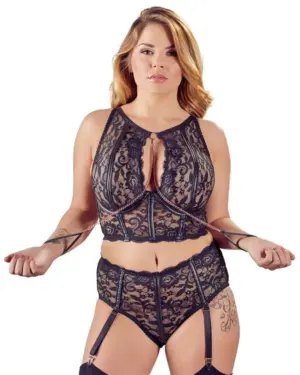 Cottelli - Kétrészes csipke szett kötözőkkel - Image 5