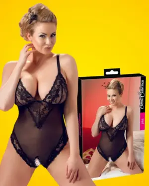 Cottelli Plus Size - Csipkés body